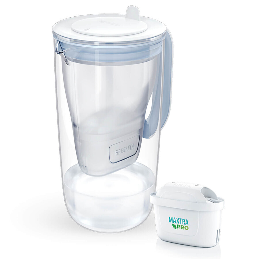 Brita Glass, ulcior cu filtru din sticlă de 2,5 l + filtru Maxtra Pro Pure Performance, 1 buc