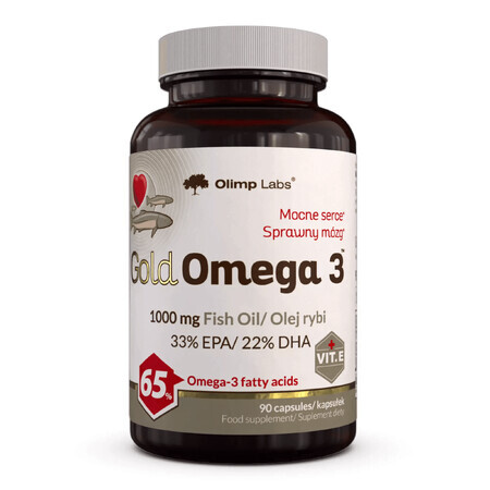 Olimp Gold Omega 3 1000 mg, 90 cápsulas blandas