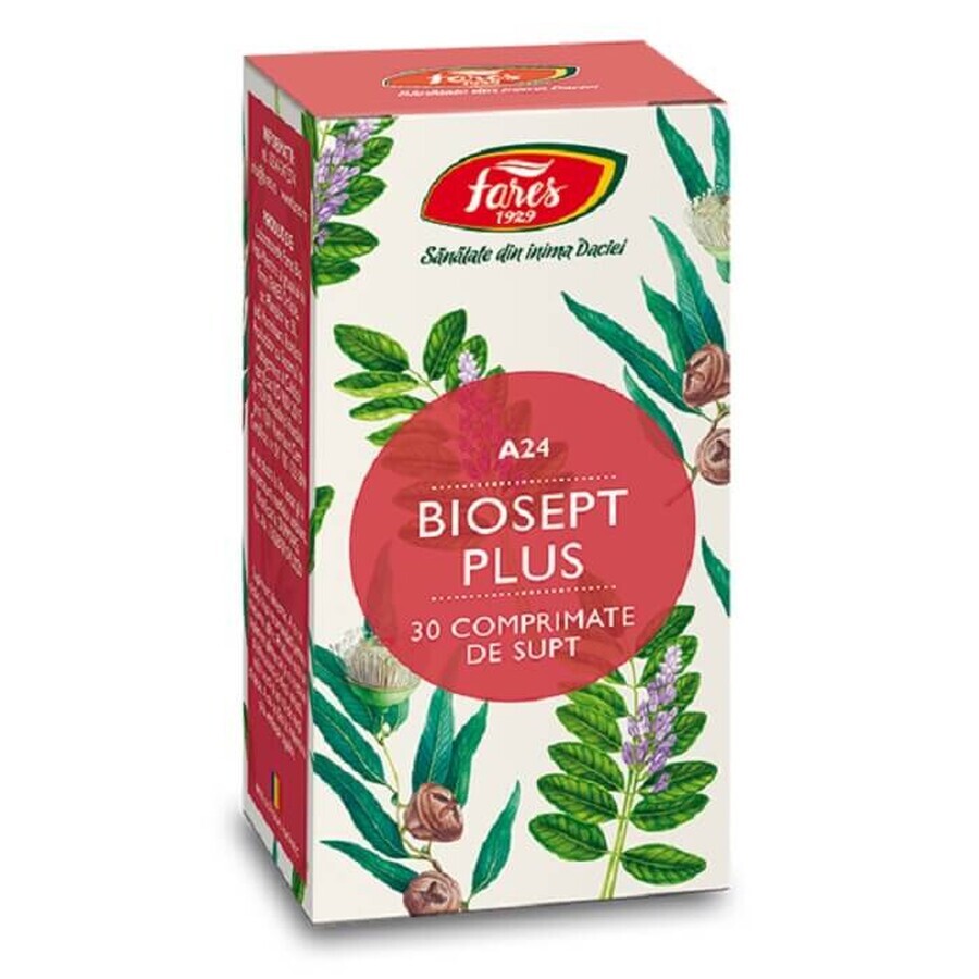 Biosept Plus (A24), 30 comprimés, Fares