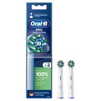 Oral-B Pro Cross Action, embouts de remplacement pour brosse à dents électrique Clean Maximiser, 2 pièces