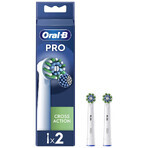 Oral-B Pro Cross Action, embouts de remplacement pour brosse à dents électrique Clean Maximiser, 2 pièces