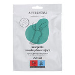 Aptederm, chaussettes avec masque exfoliant, 2 pièces