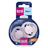 Lovi Prime, chupete, silicona, dinámico, Lila/Violeta, 34/423, a partir de 18 meses, 2 piezas
