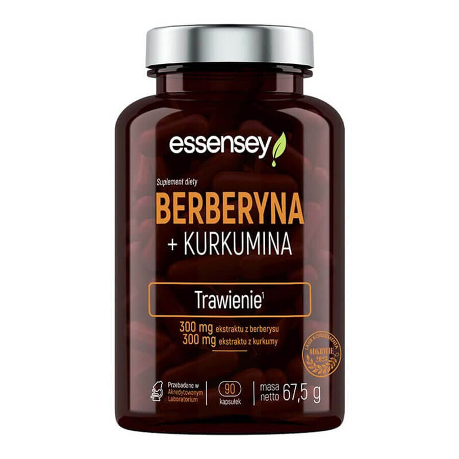 Essensey Berberin + Curcumin, 90 Kapseln