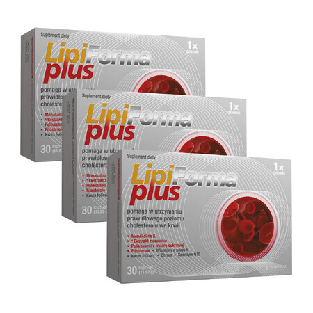 Lipiforma Plus Cholestérol Set, 3 x 30 gélules