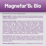 Magnefar B6 Bio 60 mg + 6,06 mg, 60 comprimés pelliculés