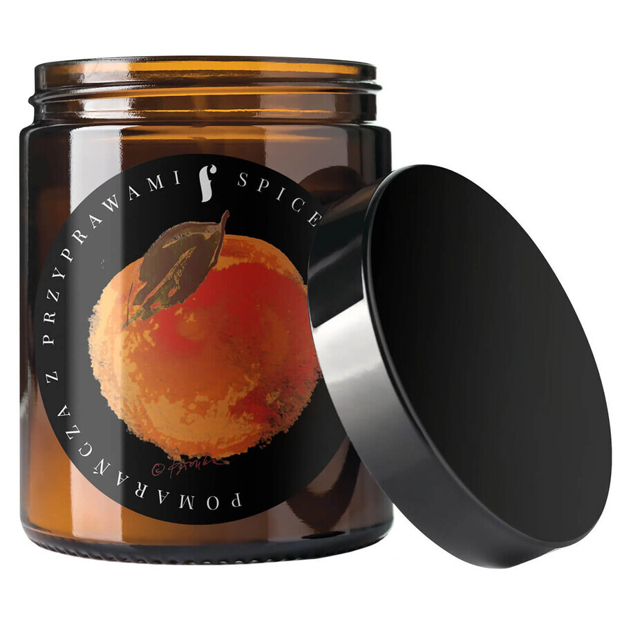 Four Seasons Flagolie, bougie de soja parfumée, Orange épicée, 120 g