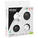 AKUKU, balles sensorielles, noir et blanc, A0469, à partir de la naissance, 4 pièces