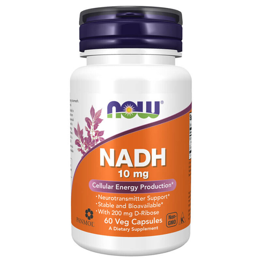 Now Foods NADH 10 mg, 60 cápsulas