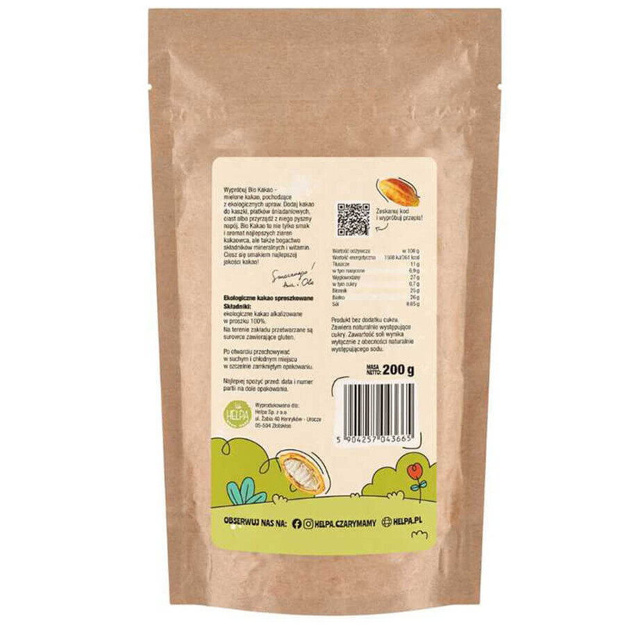 Helpa Poudre de cacao, 200 g