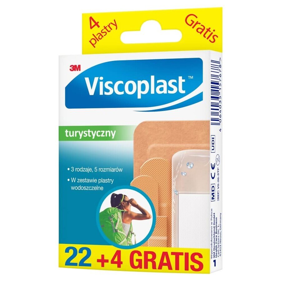 Viscoplast Toerist, patches, 22 stuks + 4 gratis stuks