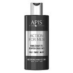 Coffret Apis Action For Men, gel nettoyant hydratant pour le corps 3-en-1 300 ml + crème nourrissante pour le corps et les mains 300 ml