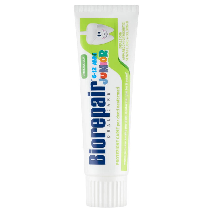 Biorepair Junior, fluoride-free toothpaste for children, soft mint, 6-12 years, 75 ml