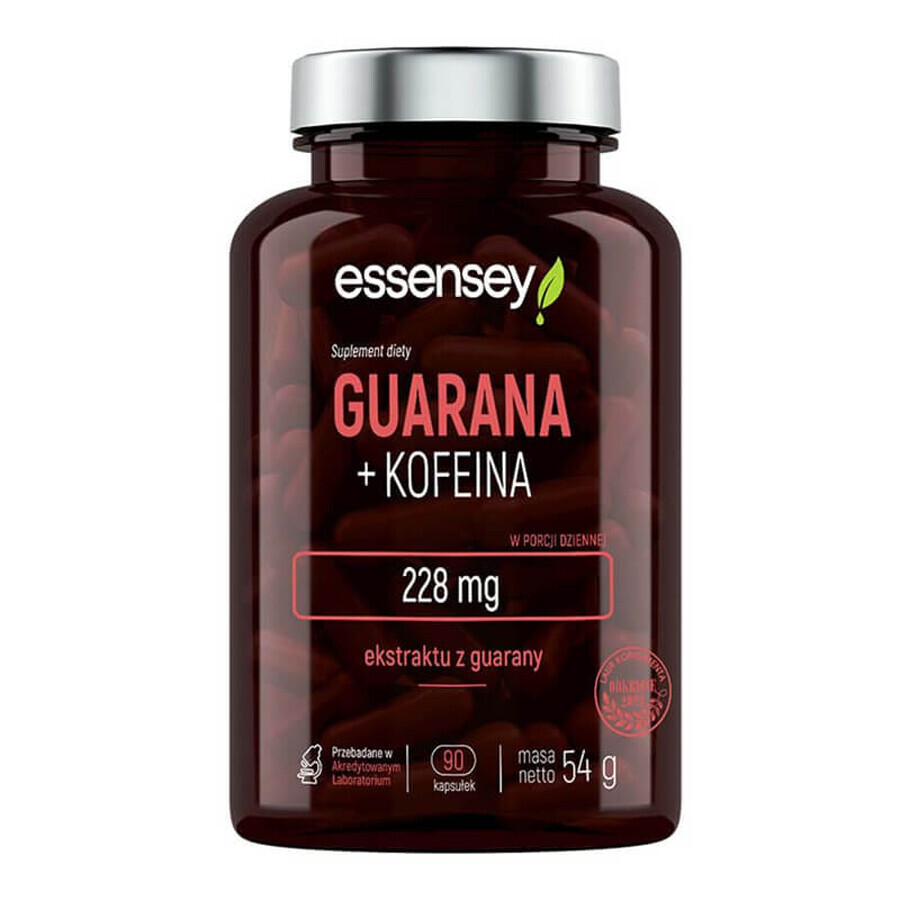 Essensey Guarana + Caféine, 90 gélules