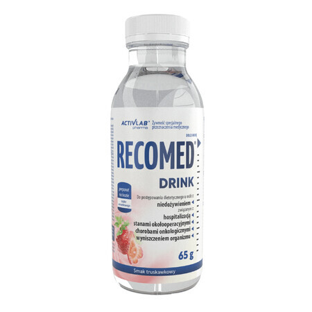 Activlab Pharma RecoMed Drink, préparation nutritionnelle, goût fraise, 65 g