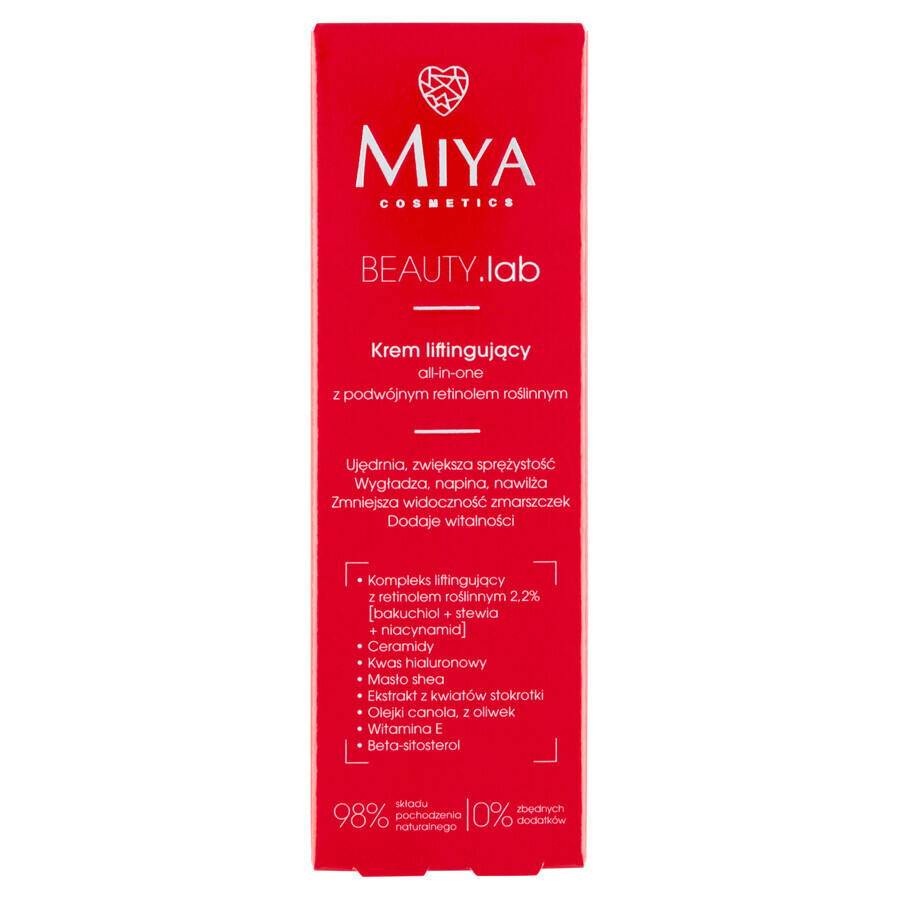 Miya BEAUTY.lab, crème liftante au rétinol végétal, 40 ml