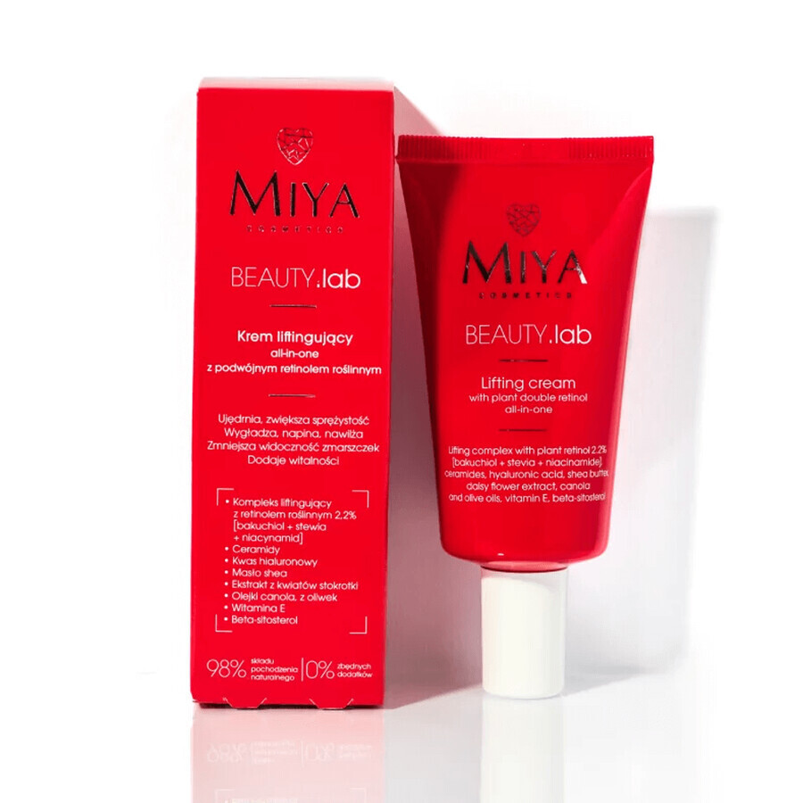 Miya BEAUTY.lab, crème liftante au rétinol végétal, 40 ml