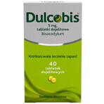 Dulcobis 5 mg, 40 comprimés gastro-intestinaux