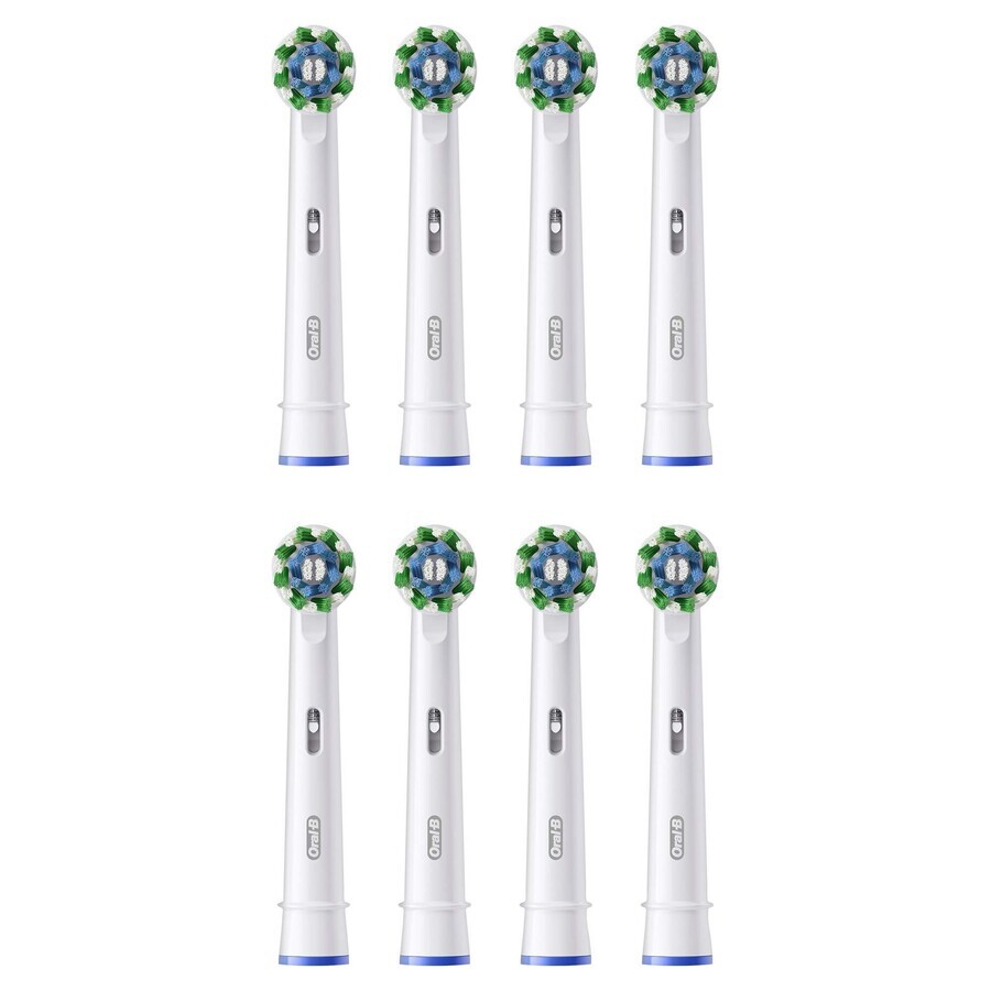 Oral-B Pro Cross Action, embouts de remplacement pour brosse à dents électrique Clean Maximiser, 8 pièces