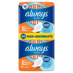 Always Ultra, Towels with wings, Normal Plus, 20 pcs