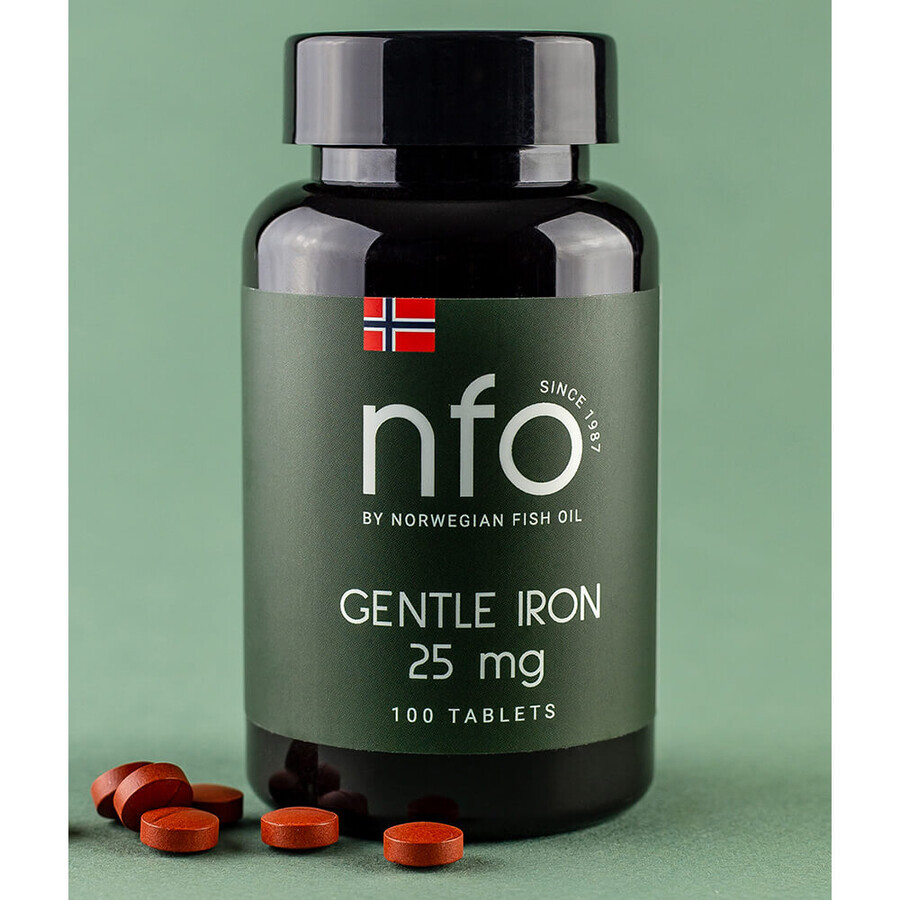 NFO Gentle Iron, fier, 100 comprimate