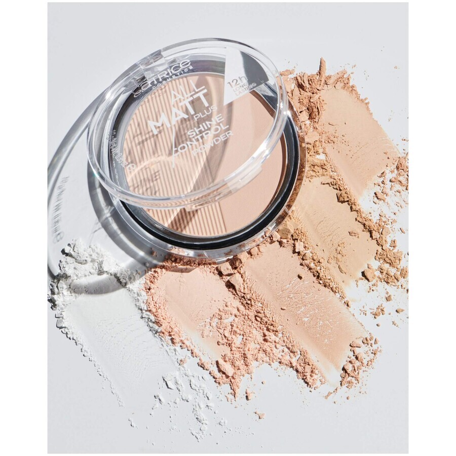 Catrice All Matt Plus Shine Control Shine Control Powder, poudre matifiante, 030N Warm Beige, 10 g