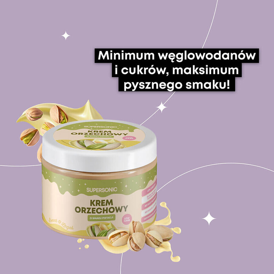 Supersonic, crema de avellanas, sabor pistacho, 250 g