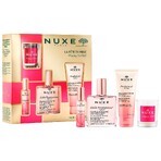 Nuxe Prodigieuse Floral Cult Set, huile sèche, 50 ml + gel douche, 100 ml + parfum, 15 ml + bougie parfumée, 70 g