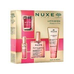 Nuxe Prodigieuse Floral Cult Set, huile sèche, 50 ml + gel douche, 100 ml + parfum, 15 ml + bougie parfumée, 70 g