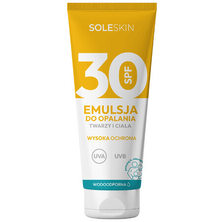 Emulsion solaire visage et corps Soleskin, SPF 30, à partir de 6 mois, 200 ml