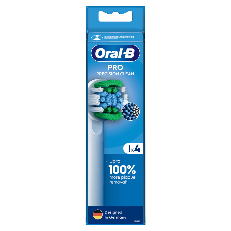 Oral-B Pro Precision Clean, vârfuri de schimb pentru o periuță de dinți electrică Clean Maximiser, 4 bucăți