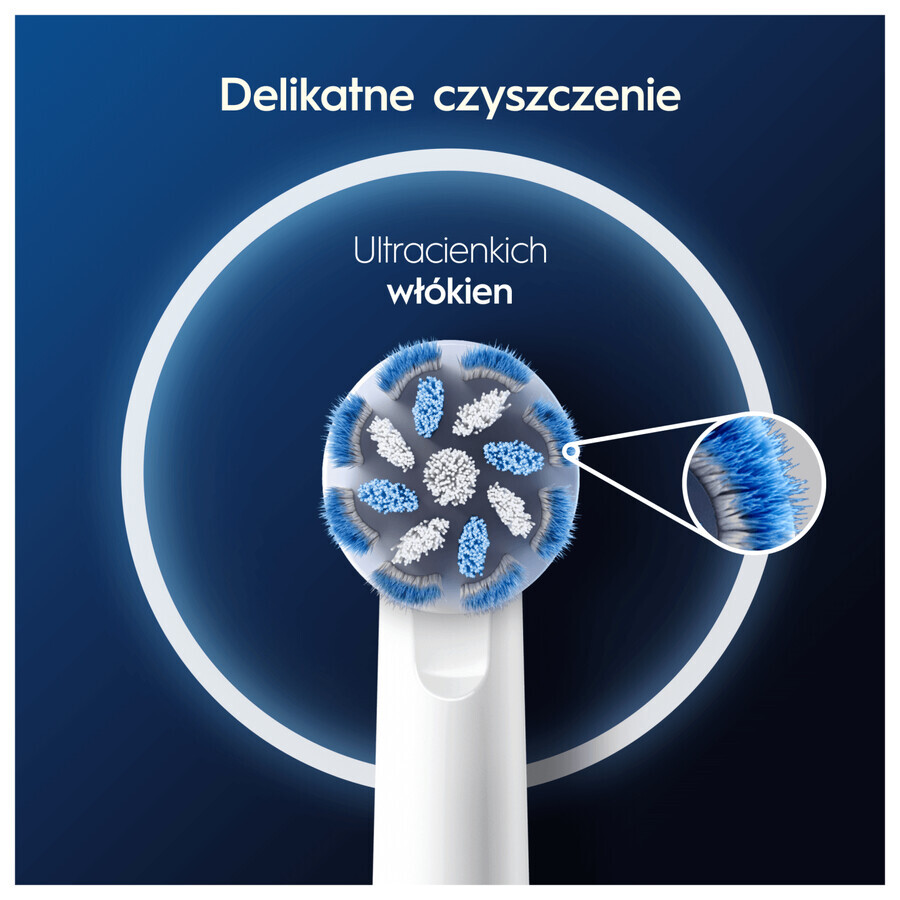 Oral-B Pro Sensitive Clean, embouts de remplacement pour brosse à dents électrique, 2 pièces