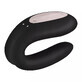 Satisfyer Double Joy, vibrateur pour couple command&#233; par t&#233;l&#233;phone, noir