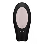 Satisfyer Double Joy, vibrateur pour couple commandé par téléphone, noir