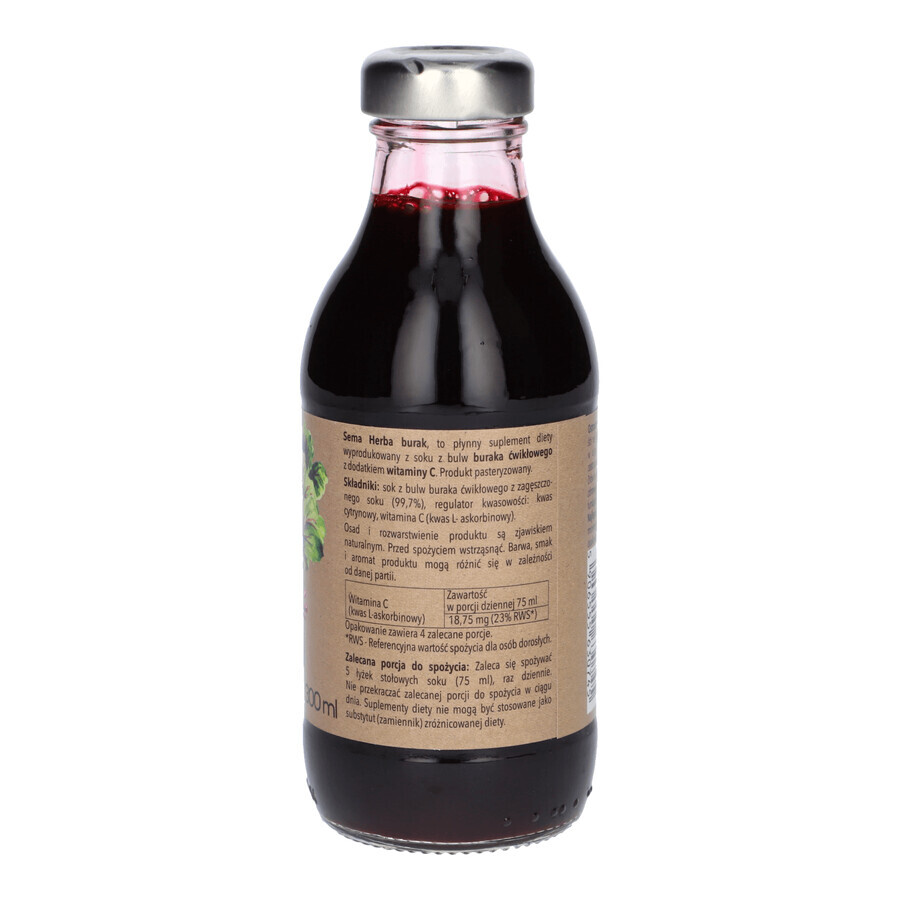 Sema Herba Betterave rouge, jus, 300 ml