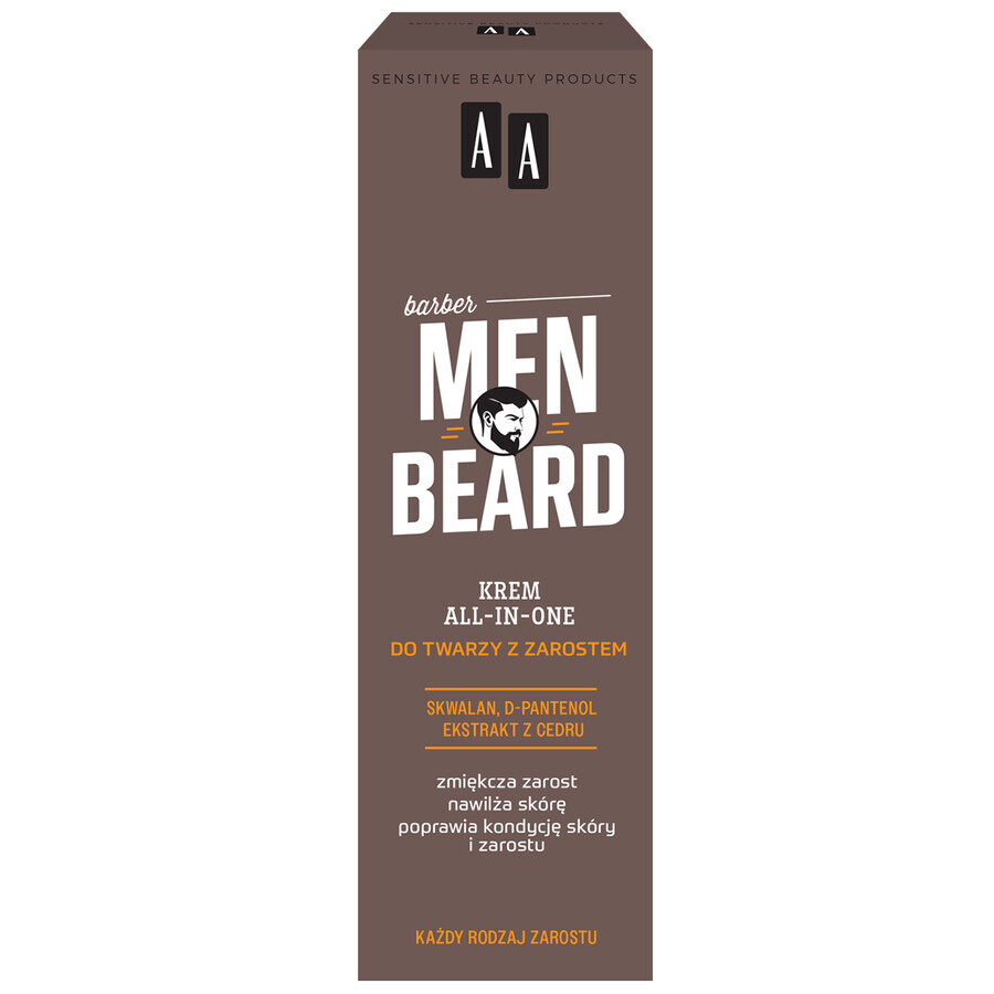 AA Men Beard, crème de barbe tout-en-un, 50 ml