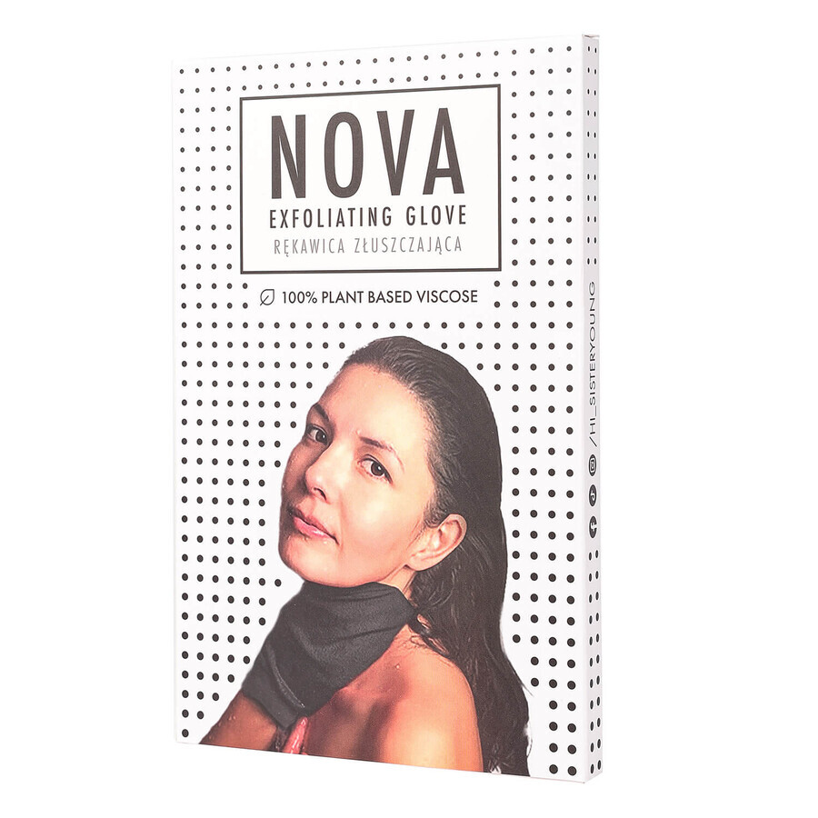 Sister Young Nova, gant de toilette pour le corps, noir, 1 pc