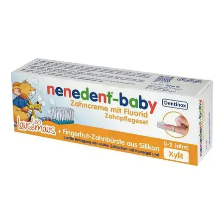 Dentifrice fluoré pour bébés, 0-2 ans, 20 ml, Nenedent