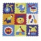 Tapis de puzzle, cirque et animaux, 92x92, Babygreat