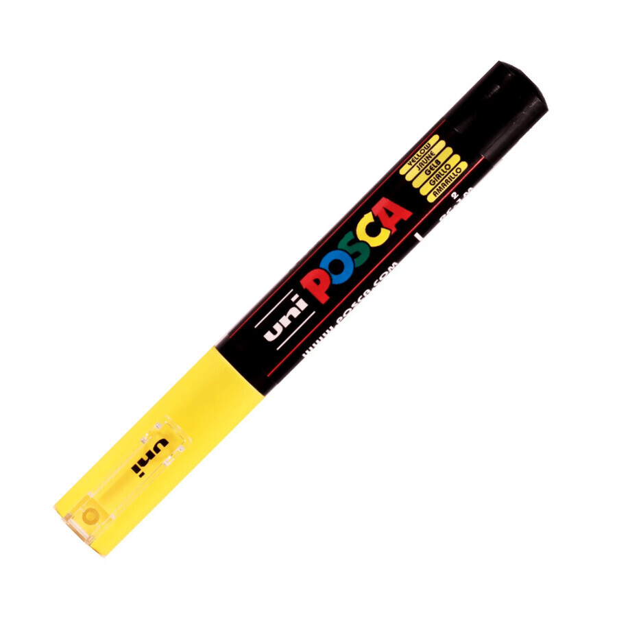 Water-based marker PC-1M Uni, 0.7 MM, Yellow, Posca