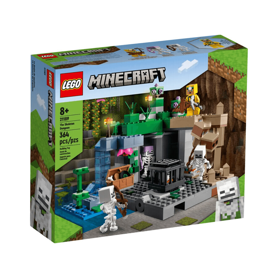 Donjon squelette, 8+ ans, 21189, Lego Minecraft