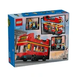 Red tourist bus with City floor, 7+ years, 60407, Lego