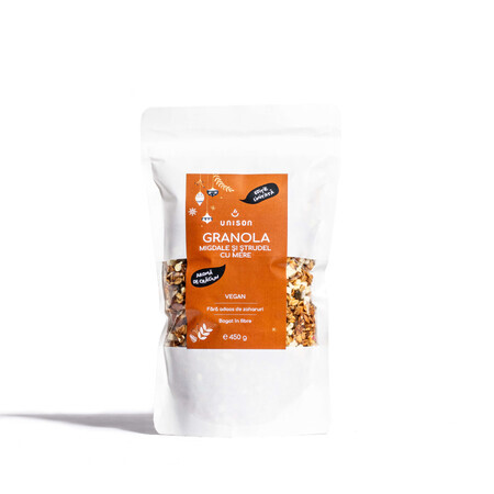 Granola aux amandes et strudel aux pommes, 450 g, Unison