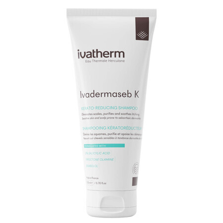 Ivadermaseb K Shampooing à l'acide salicylique, 200 ml, Ivatherm