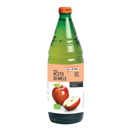 Vinagre de manzana ecológico sin pasteurizar, 750 ml, Fior di Loto