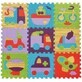 Tapis puzzle de transport, 92x92 cm, BabyGreat