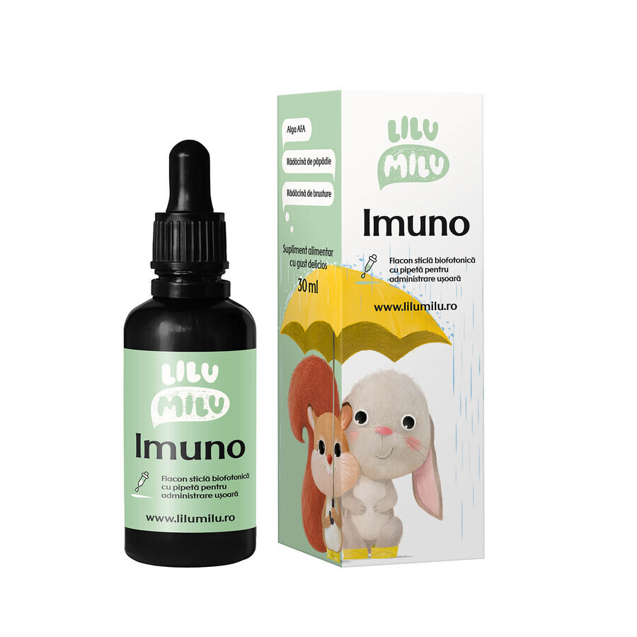 Gouttes d'immunité pour enfants Imuno, 30 ml, Lilu Milu