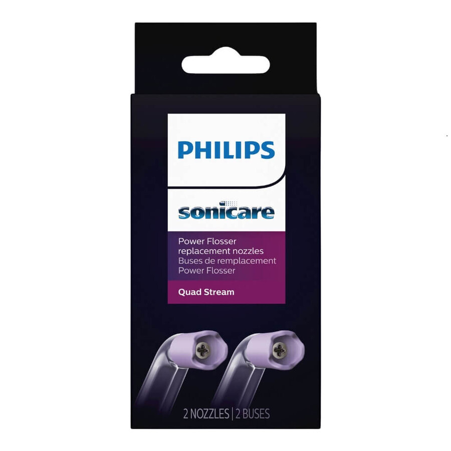 Têtes pour buse Quad Stream F3, HX3062/00, 2 pièces, Philips Sonicare