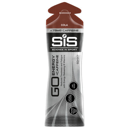 SIS GO Energy Gel énergisant à la caféine et au cola, 60 ml, Science In Sport