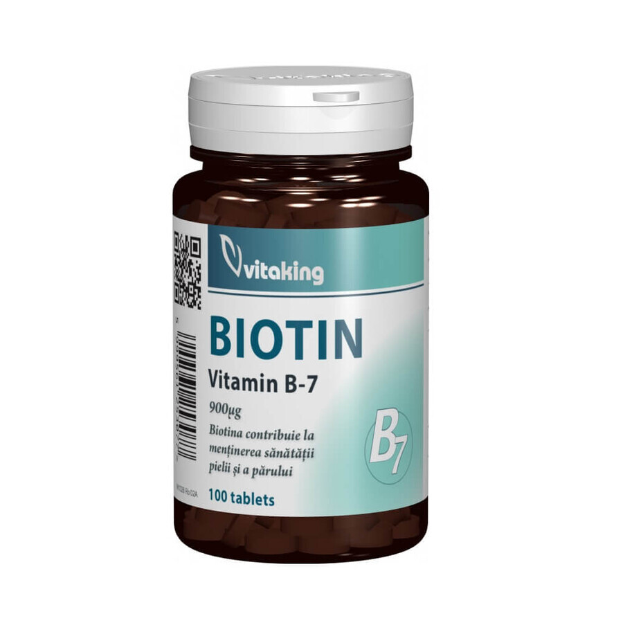 Biotine vitamine B-7, 100 comprimés, Vitaking